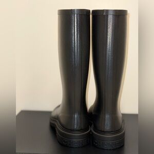 CC RAIN BOOTS BLACK TPU WITH WHITE LOGO